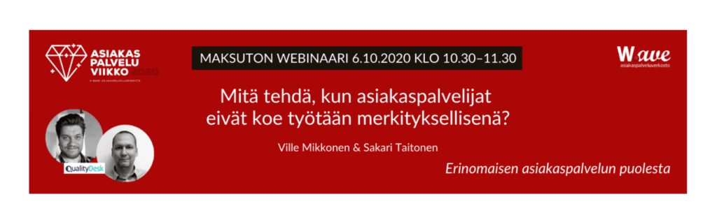 Asiakaspalveluviikon webinaari