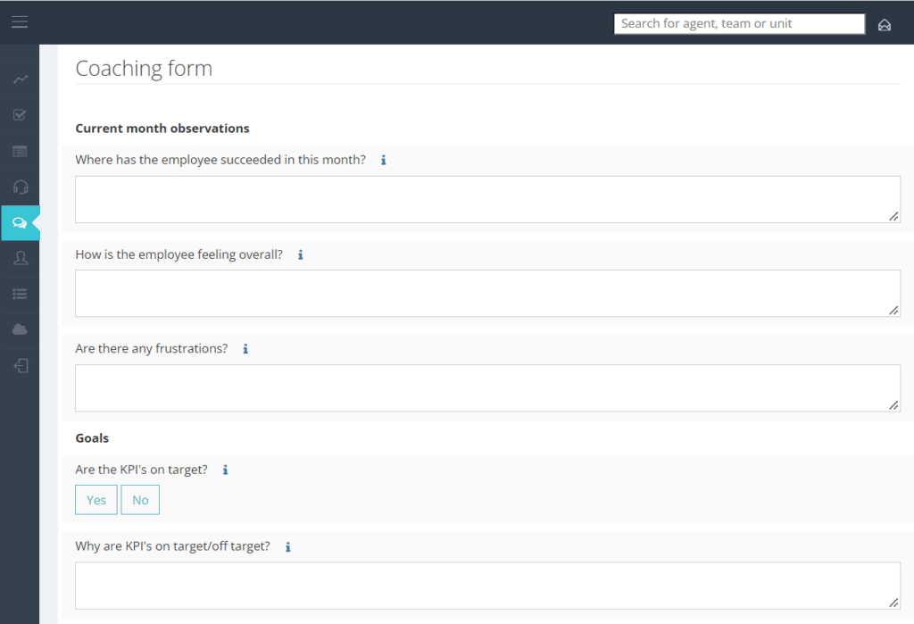 Coaching form example