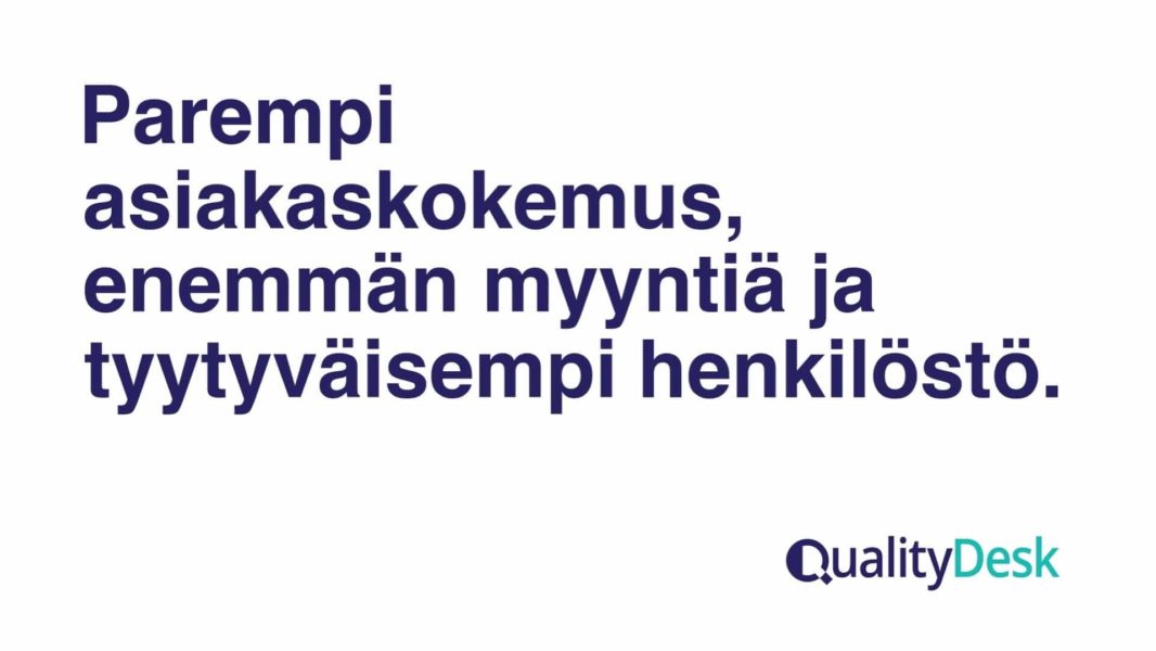 Onko teillä valmis SalesForceintegraatio? QualityDesk Oy
